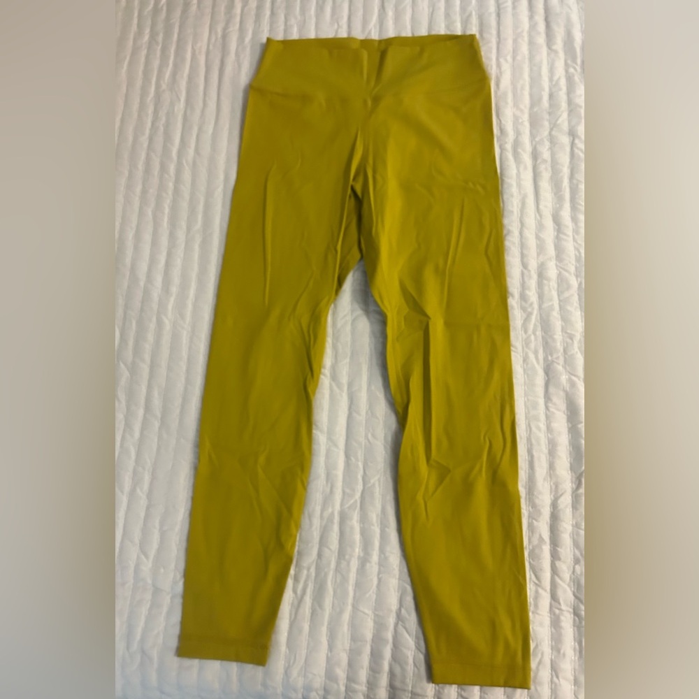 High-Waisted Olive Green Leggings